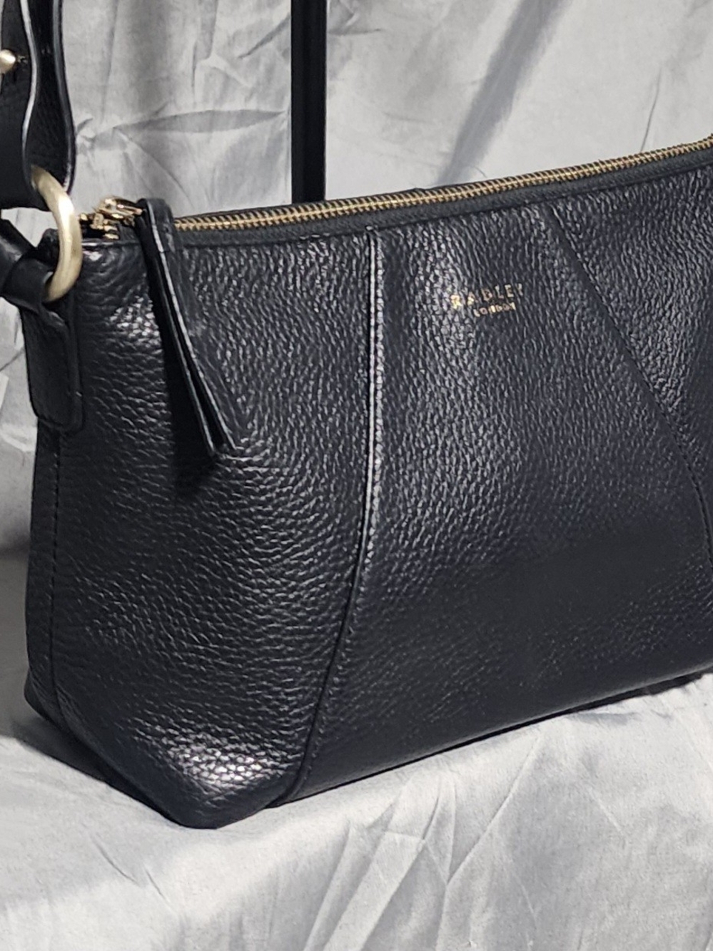 Radley London Black Pebbled Leather Crossbody Bag Shoulderbag Purse